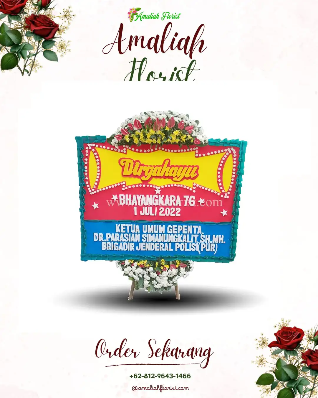 Papan Bunga HUT Ulang Tahun Kedungbendo